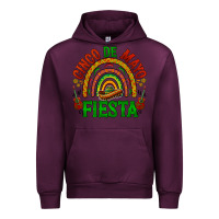 Mauve Wine cinco de mayo fiesta rainbow Urban Hoodie - BarkalooDesign