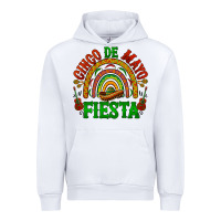 White cinco de mayo fiesta rainbow Urban Hoodie - BarkalooDesign