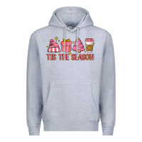 Heather Grey tis the season Premium Hoodie - MaliasSmallBusiness