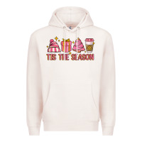 Pale Pink tis the season Premium Hoodie - MaliasSmallBusiness