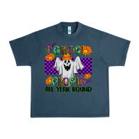 Midnight Navy I Ghost People All Year Round Urban Heavy Tee - texasbilliewilder