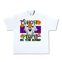 White I Ghost People All Year Round Urban Heavy Tee - texasbilliewilder