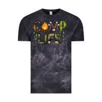 Cloud Black camp life Vintage Tee - BarkalooDesign