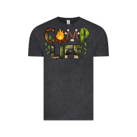 Vintage Black camp life Vintage Tee - BarkalooDesign