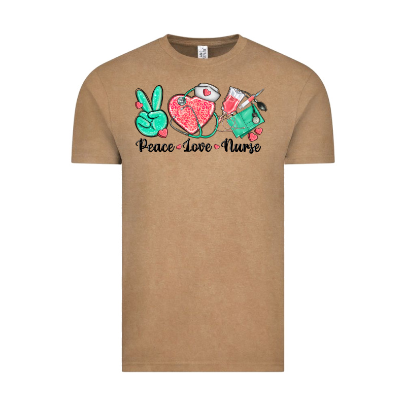 Peace Love Nurse Vintage Tee by texasbilliewilder | Teevron