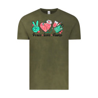 Vintage Olive peace love nurse Vintage Tee - texasbilliewilder