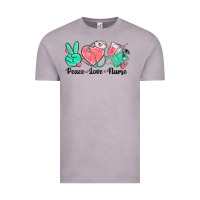 Vintage Zinc peace love nurse Vintage Tee - texasbilliewilder