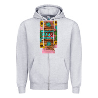 Raised 90's Country Guitar Cactus Sunflower's 12 Oz Can Cooler  (slim) Zipper Hoodie | Teevron