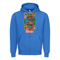 True Royal raised 90's country guitar cactus sunflower's 12 oz can cooler  (slim) Zipper Hoodie - Artiststas