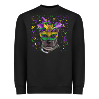 Black mardi gras  mask pitbull Heavyweight Sweatshirt - RanaPortraitStore