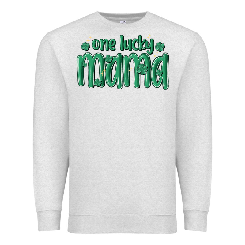One Lucky Mama Premium Sweatshirt by MaliasSmallBusiness | Teevron