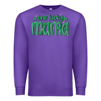 Purple one lucky mama Premium Sweatshirt - MaliasSmallBusiness