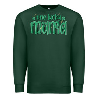 Sports Green one lucky mama Premium Sweatshirt - MaliasSmallBusiness