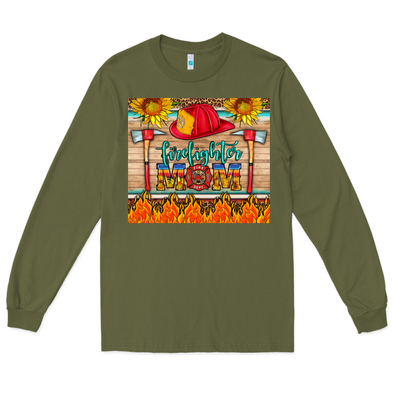 Firefighter Mom Long Sleeve Tee by HRA Design Shop | Teevron