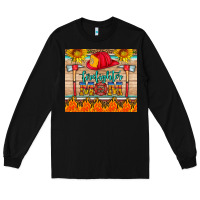 Black firefighter mom Long Sleeve Tee - HRA Design Shop