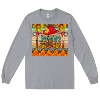 Heather Grey firefighter mom Long Sleeve Tee - HRA Design Shop