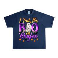 Navy I Put The Boo In Boujee Urban Heavy Tee - texasbilliewilder
