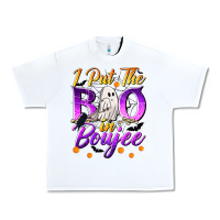 White I Put The Boo In Boujee Urban Heavy Tee - texasbilliewilder