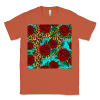 Copper leopard roses seamless pattern Classic Tee - HRA Design Shop