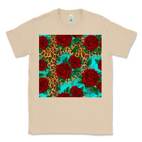 Mushroom leopard roses seamless pattern Classic Tee - HRA Design Shop