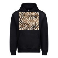 Black brown zebra Urban Hoodie - BarkalooDesign