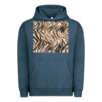 Pigment Midnight Navy brown zebra Urban Hoodie - BarkalooDesign