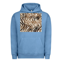 Pigment Pebble Blue brown zebra Urban Hoodie - BarkalooDesign