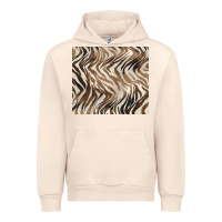 Sandshell brown zebra Urban Hoodie - BarkalooDesign