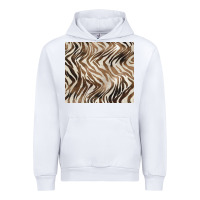 White brown zebra Urban Hoodie - BarkalooDesign