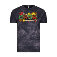 Cloud Black mama softball Vintage Tee - Zillion Design Studio