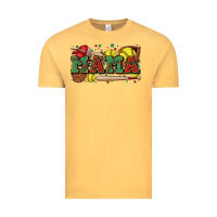 Vintage Mustard mama softball Vintage Tee - Zillion Design Studio