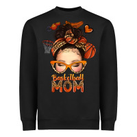 Black basketball messy bun mom Heavyweight Sweatshirt - texasbilliewilder