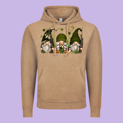 Hunter Gnomes Vintage Hoodie Designed By Zillion Design Studio