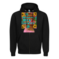 Black raised 90's country guitar cactus sunflower's 12 oz can cooler (regula Zipper Hoodie - Artiststas
