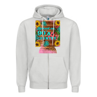 Dove Grey raised 90's country guitar cactus sunflower's 12 oz can cooler (regula Zipper Hoodie - Artiststas