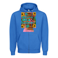 True Royal raised 90's country guitar cactus sunflower's 12 oz can cooler (regula Zipper Hoodie - Artiststas