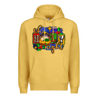 Antique Gold oh holy night with baby jesus for christmas Premium Hoodie - MaliasSmallBusiness