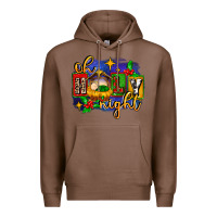 Chestnut oh holy night with baby jesus for christmas Premium Hoodie - MaliasSmallBusiness