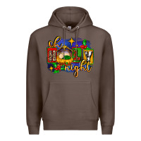 Coffee oh holy night with baby jesus for christmas Premium Hoodie - MaliasSmallBusiness