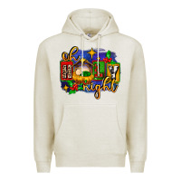 Oatmeal Heather oh holy night with baby jesus for christmas Premium Hoodie - MaliasSmallBusiness