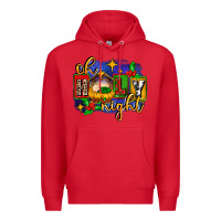 Red oh holy night with baby jesus for christmas Premium Hoodie - MaliasSmallBusiness