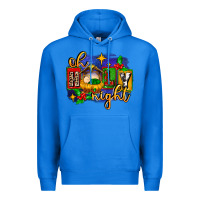 True Royal oh holy night with baby jesus for christmas Premium Hoodie - MaliasSmallBusiness