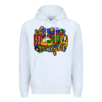 White oh holy night with baby jesus for christmas Premium Hoodie - MaliasSmallBusiness