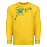 Lemon four leaf clover Premium Sweatshirt - MaliasSmallBusiness
