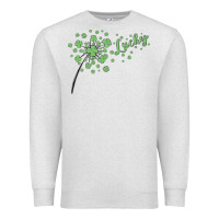 Oatmeal Heather four leaf clover Premium Sweatshirt - MaliasSmallBusiness
