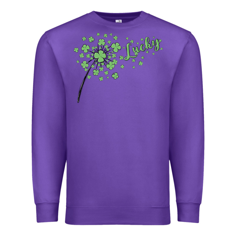 Four Leaf Clover Premium Sweatshirt by MaliasSmallBusiness | Teevron