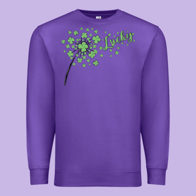Four Leaf Clover Premium Sweatshirt Designed By Maliassmallbusiness