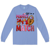 Colony Blue we're a perfect match Long Sleeve Tee - OliviaCreatesArt