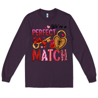 Plum we're a perfect match Long Sleeve Tee - OliviaCreatesArt