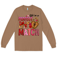 Toasted Coconut we're a perfect match Long Sleeve Tee - OliviaCreatesArt